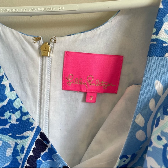 Lilly Pulitzer Mila Stretch Shift Dress - Size 2 - Turtley Awesome - Like New - Picture 8 of 10